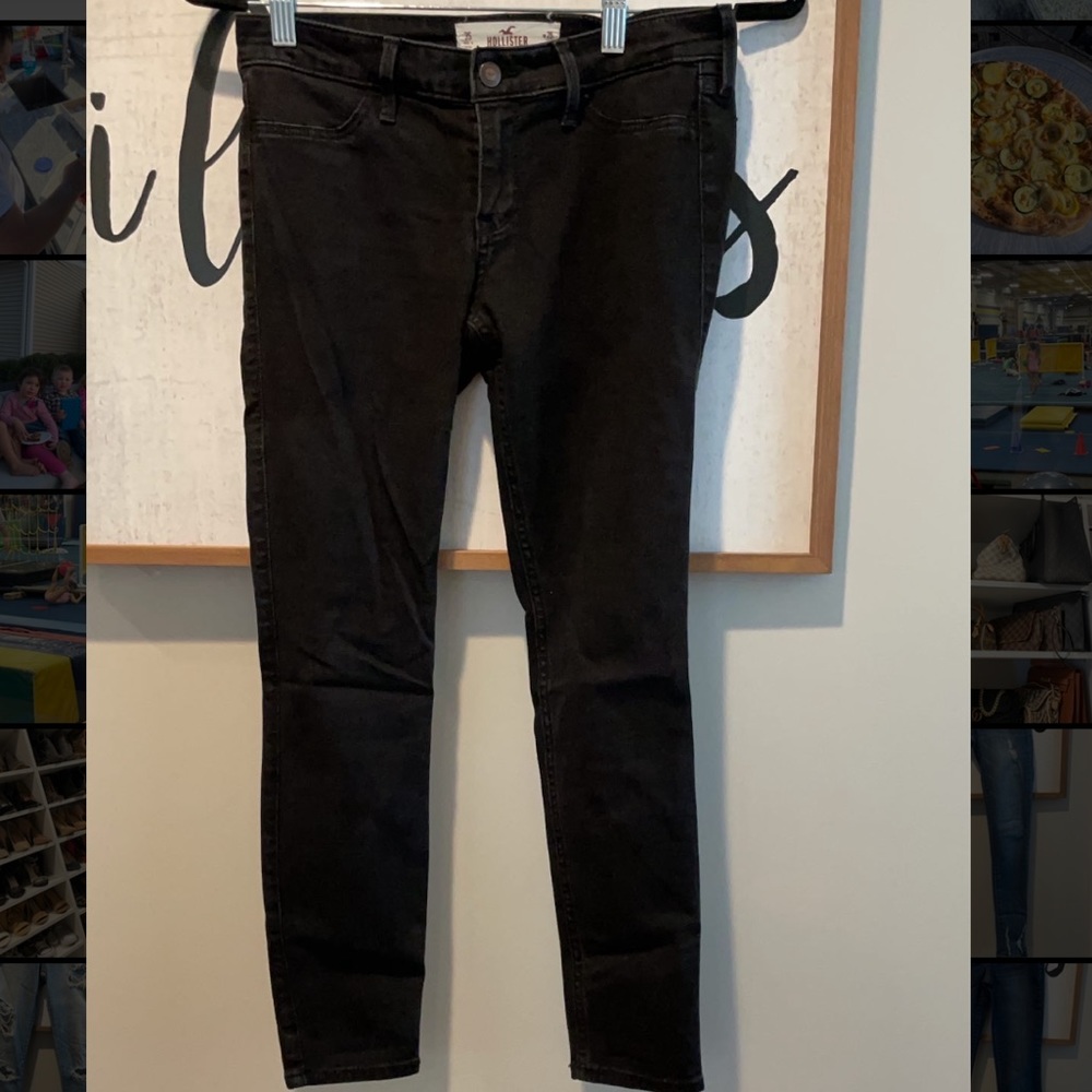 Hollister black jeggings